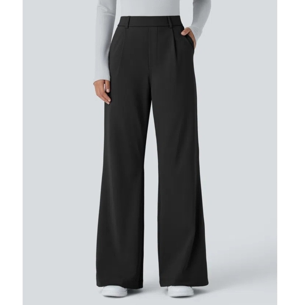 Halara Flex DayStretch High Waisted Pocket Work Pants sz L Reg Y54